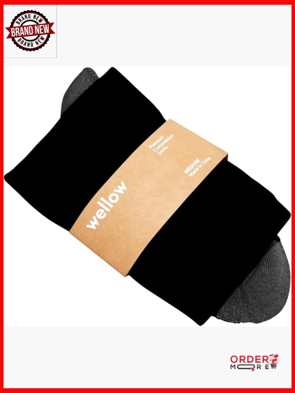 Compression Socks 18-25 mmHg, Wide Calf, Knee High, Unisex, Bamboo Blend